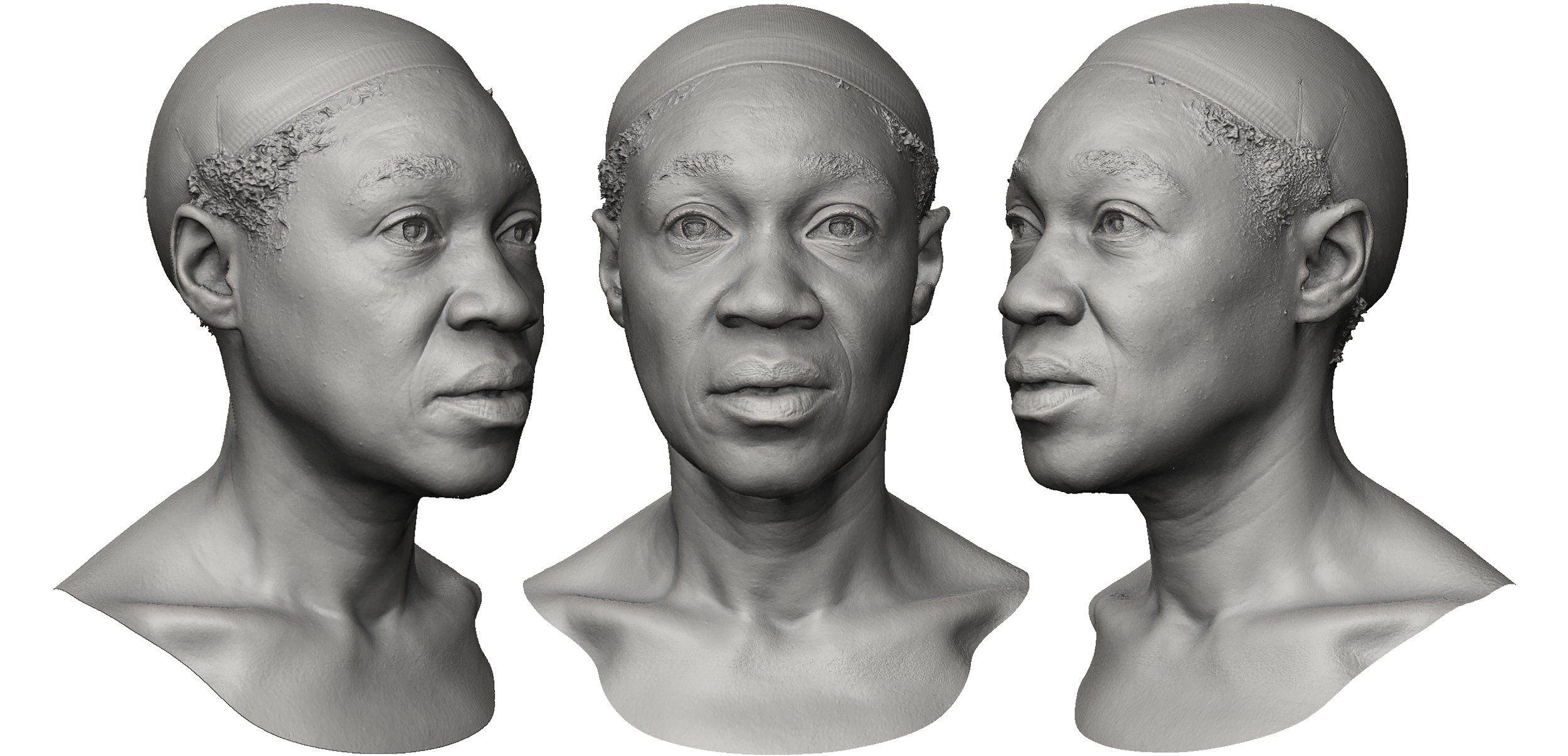 Female face 3D Model download
